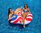 65" American Flag Inflatable Circular Duo Swimming Pool Lounger